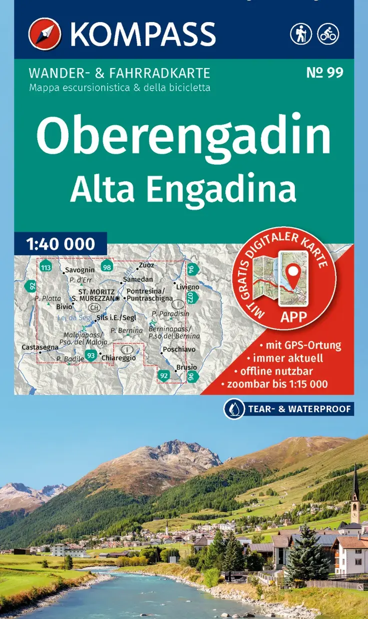 Wandelkaart WK99 Oberengadin