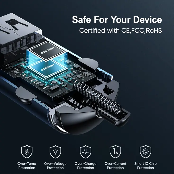 Compacte Autolader - 45W - Zwart - Joyroom