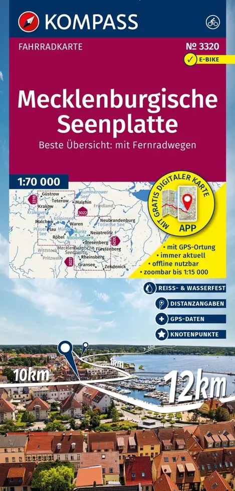Fietskaart FK 3320 Mecklenburgische Seenplatt