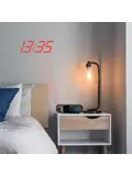 Wekker FM klokradio Projectie USB-A Output