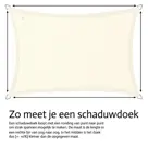Schaduwdoek vierkant - 3x3m