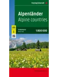 Wegenkaart Alpenlanden 1-zijdig