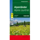 Wegenkaart Alpenlanden 1-zijdig