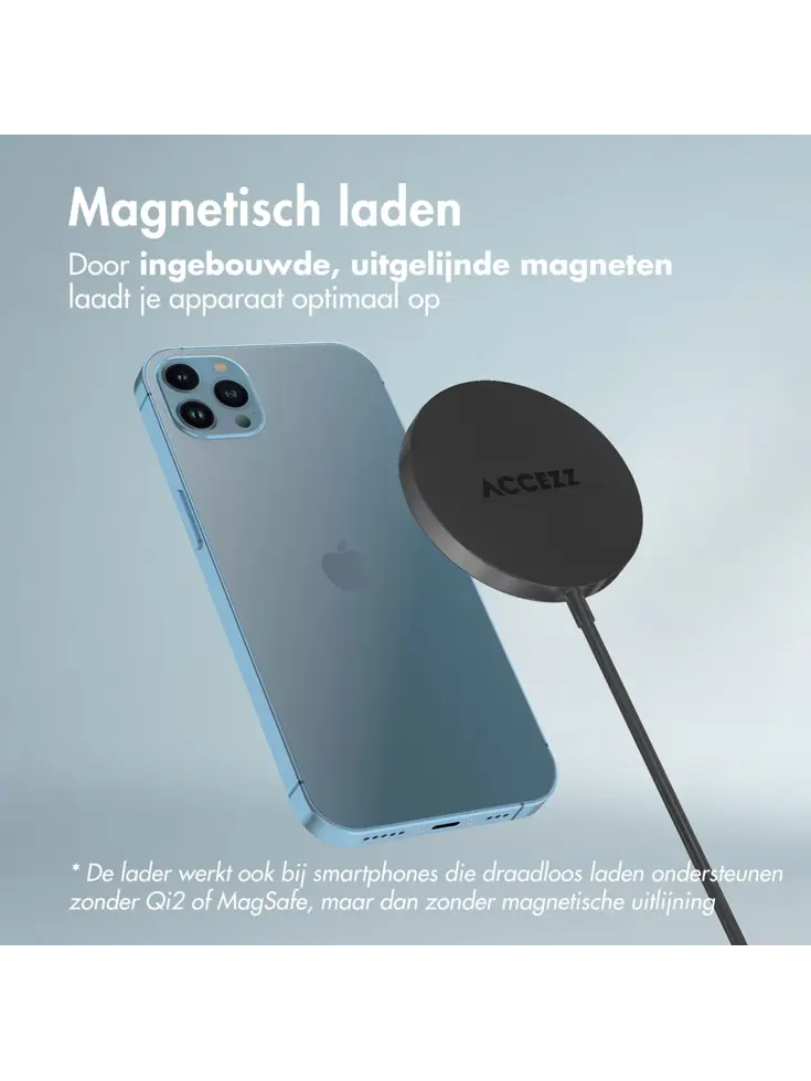 Draadloze Qi2 Oplader - Zwart