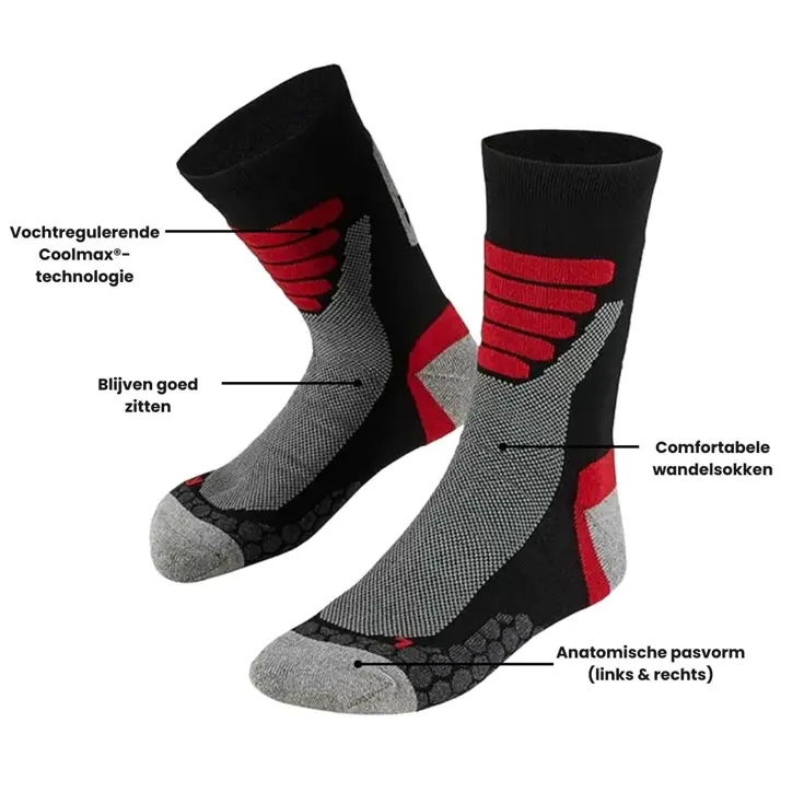6 paar - Wandelsokken