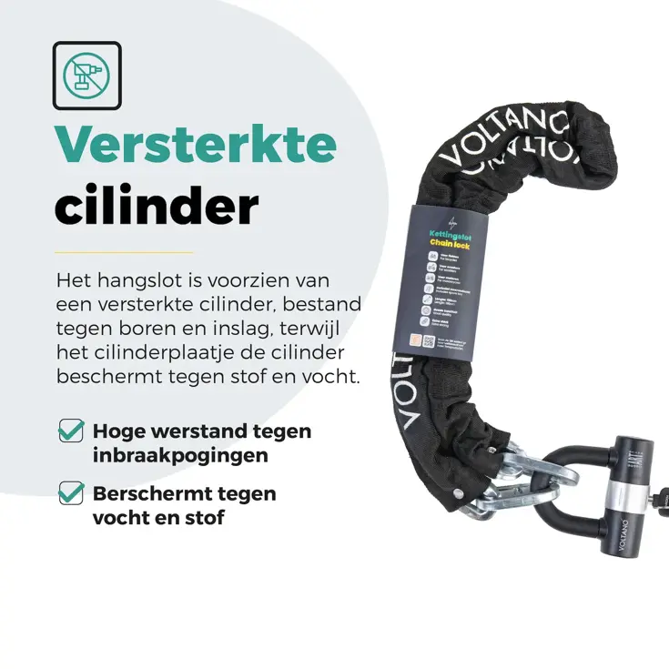 Voltano ART4 Kettingslot Motor Met U Lock
