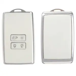 TPU Sleutelhoesje voor Mitsubishi wit A4