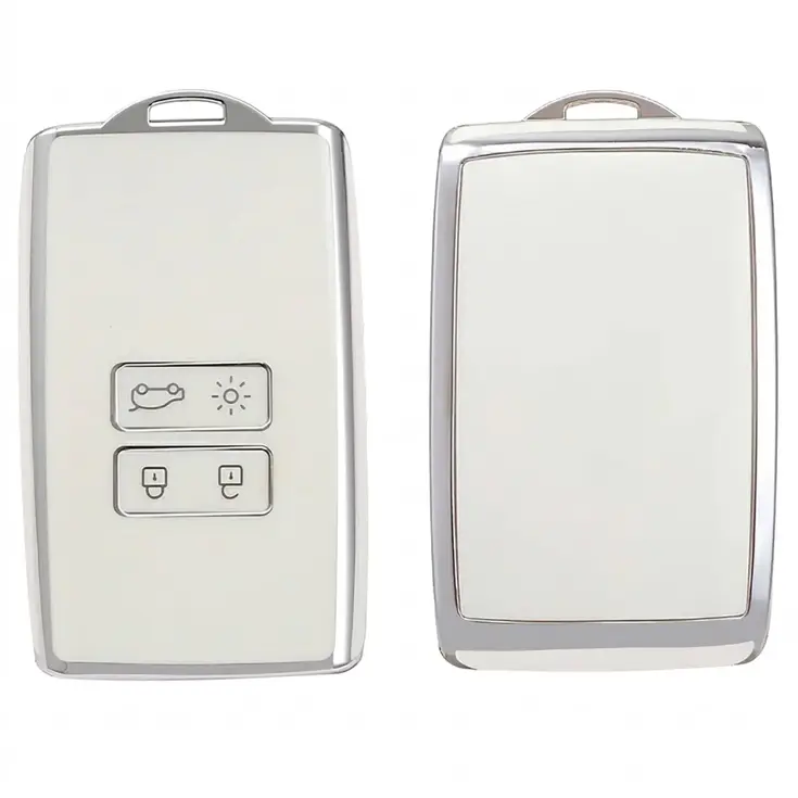 TPU Sleutelhoesje voor Mitsubishi wit A4