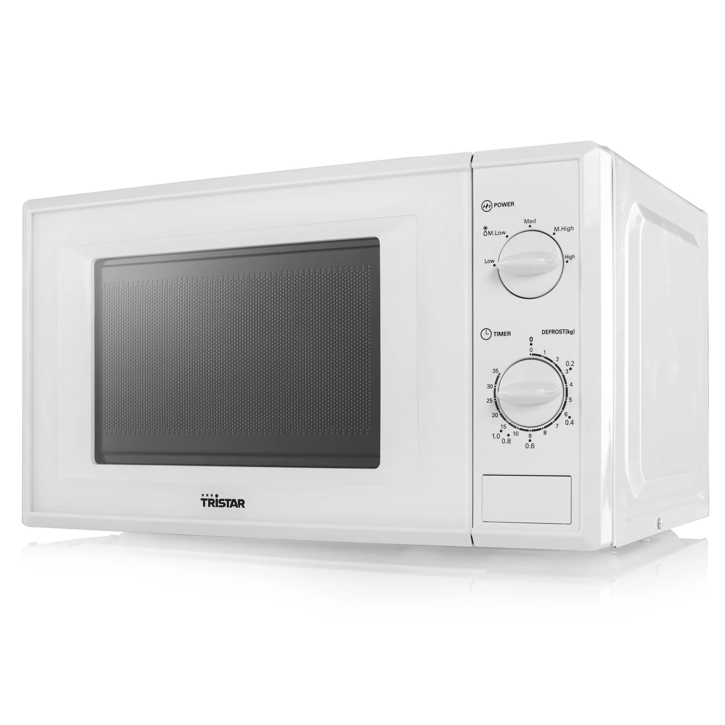 Tristar Combimagnetron, 800 W, 20 liter, 8 standen, 1000 W grillfunctie, Ontdooifunctie, Timerfunctie, Spiegeldeur, zilver, MW-2705