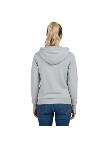 Infrarood Verwarmde Zipper Hoodie – Dames  Grijs