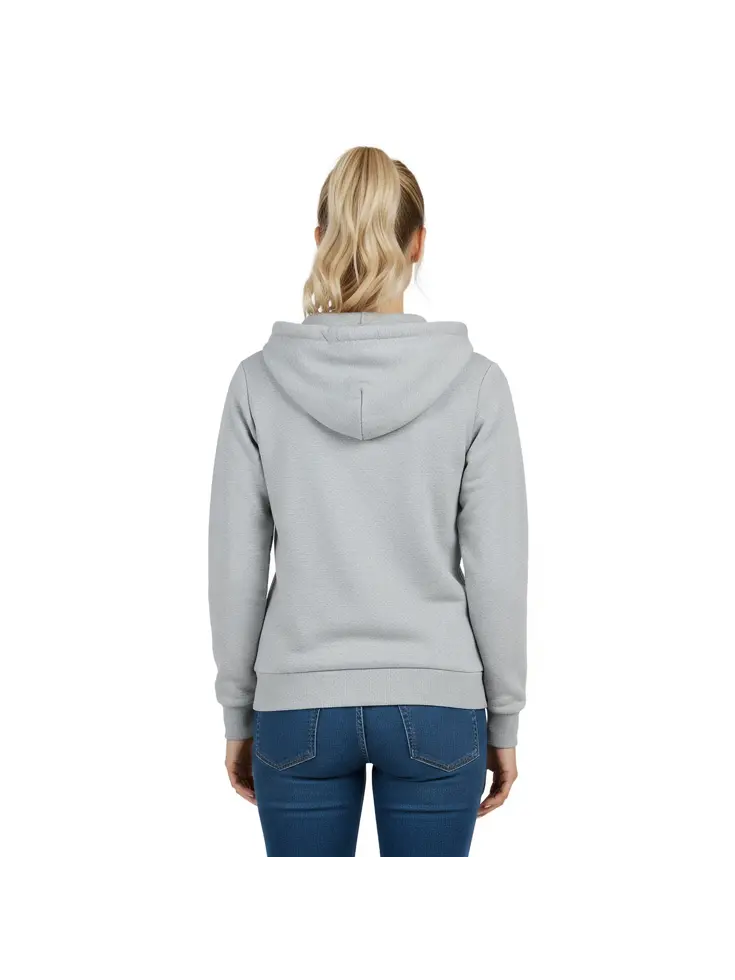 Infrarood Verwarmde Zipper Hoodie – Dames  Grijs
