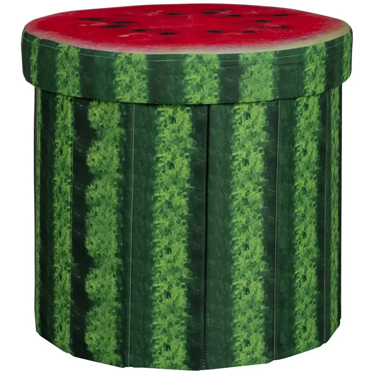 Bo-Camp Ottoman Rond Watermeloen