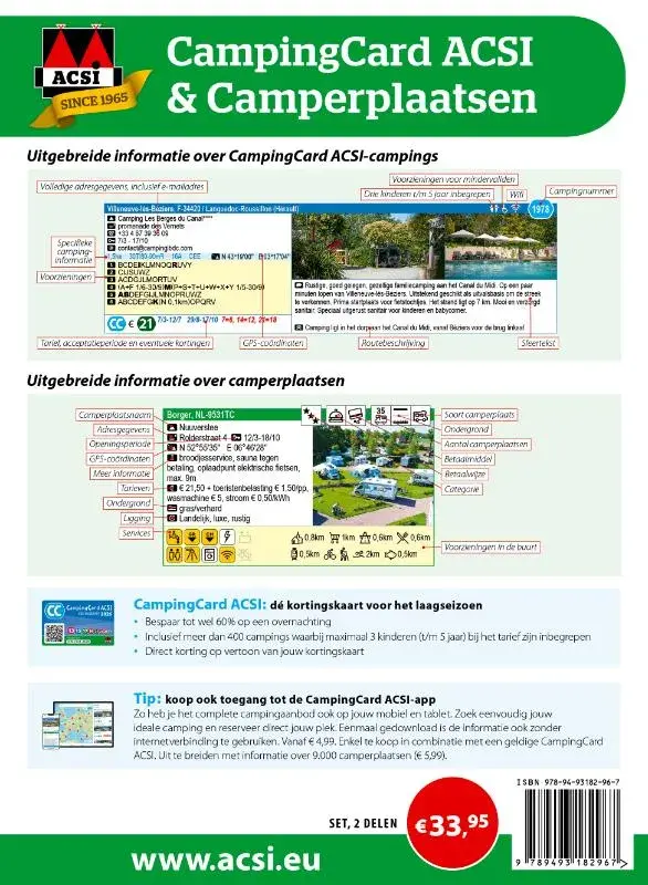 ACSI CampingCard & Camperplaatsen 2026
