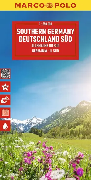 Wegenkaart Duitsland Zuid