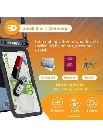 Drivv Waterdicht Telefoonhoesje 2in1 - 2stuks
