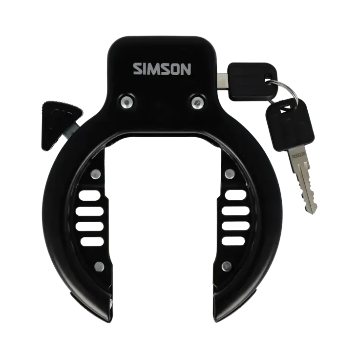 Ringslot Universeel – brede opening - zwart