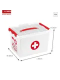 Q-line - EHBO doos met inzet - 22L - 2-delig