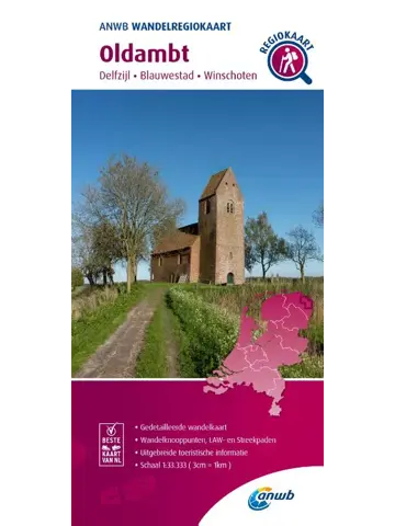 ANWB Wandelregiokaart Oldambt