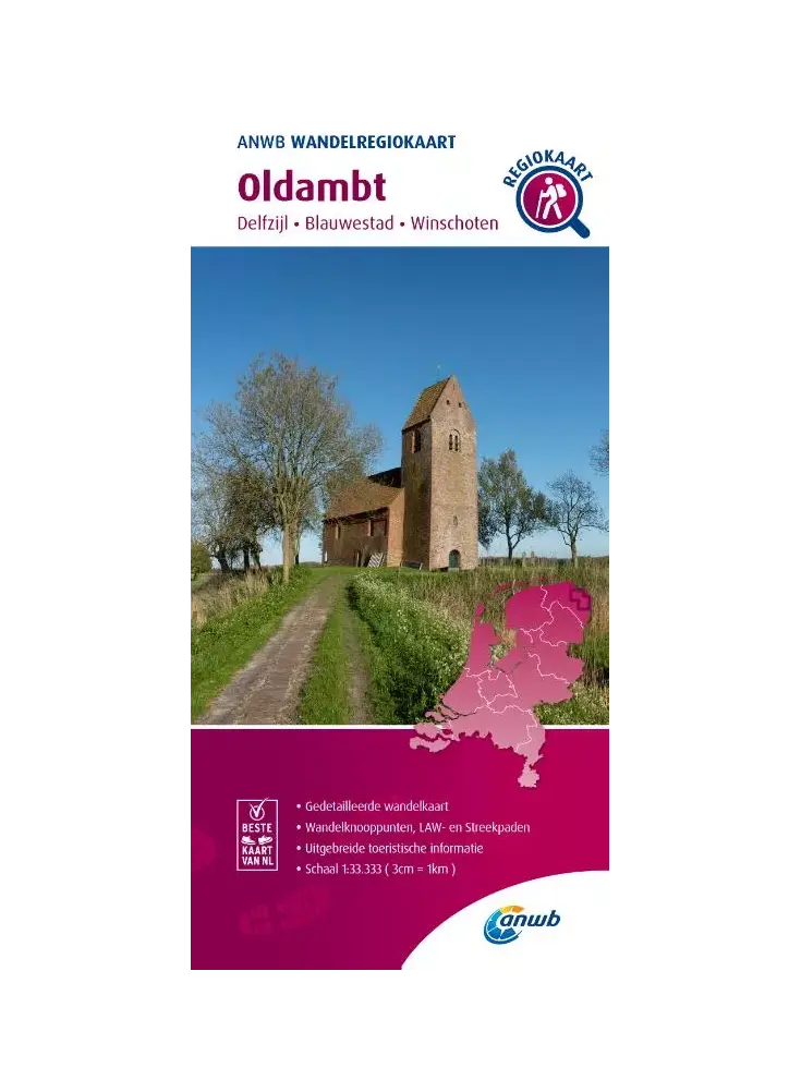 ANWB Wandelregiokaart Oldambt