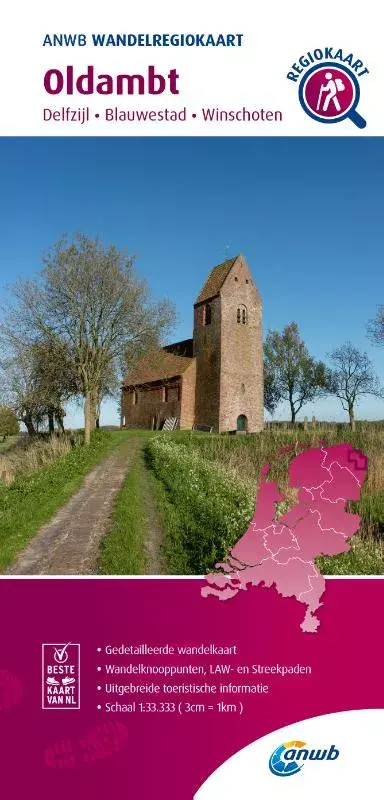 ANWB Wandelregiokaart Oldambt