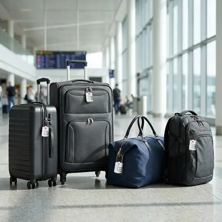 Travelnet TSA Reisslot met Cijfercode Set van 4