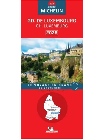 Michelin wegenkaart 717 Luxemburg 2026