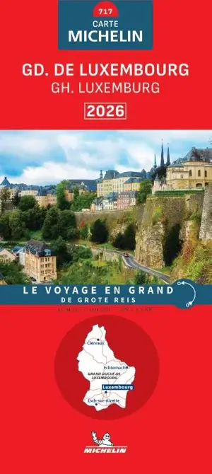 Michelin wegenkaart 717 Luxemburg 2026