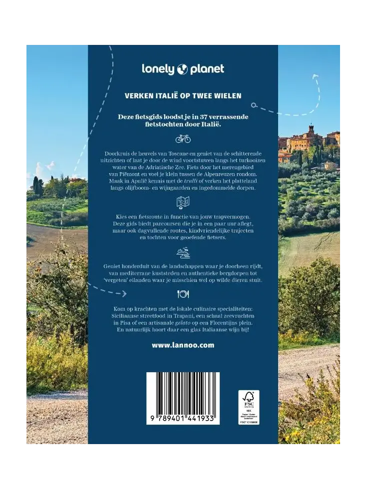 Lonely Planet fietsgids Italië