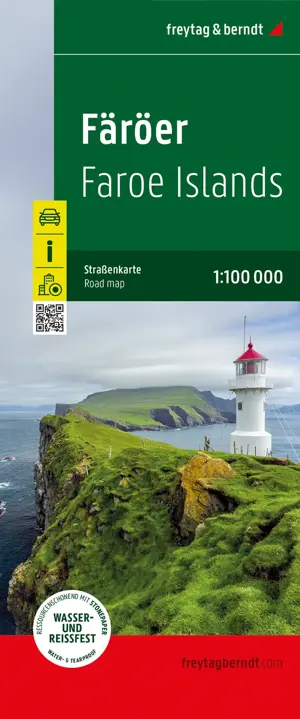 Wegenkaart Faröer Eilanden