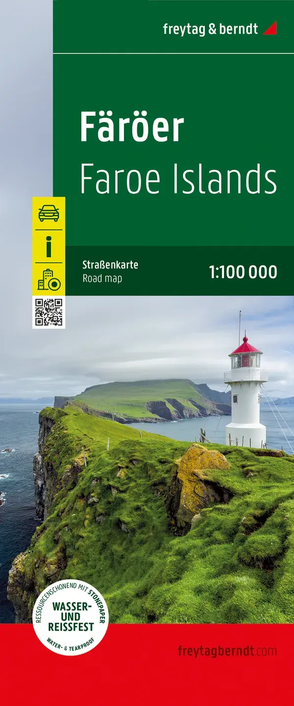 Wegenkaart Faröer Eilanden