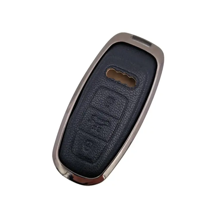 Aluminium Sleutelhoesje voor Audi zwart D