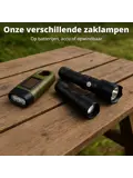 2 pack Solar Survival Flashlight - Zaklamp