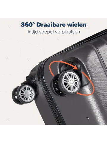 Handbagage Koffer – 38L – Donkergrijs