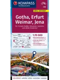 Fietskaart FK 3362 Gotha - Erfurt
