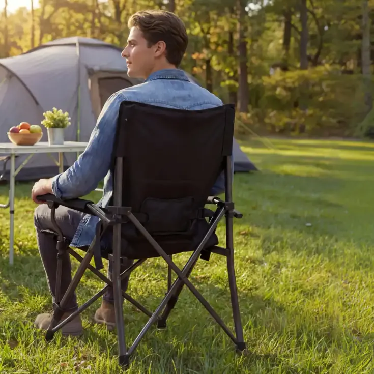 Ergonomische Campingstoel - Opvouwbaar - 2-pack
