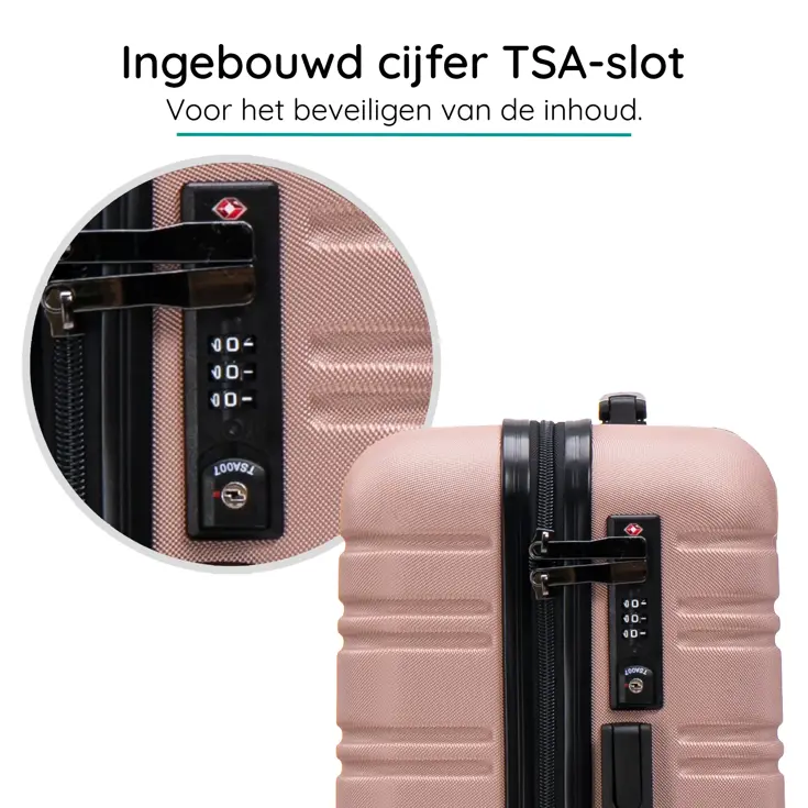 Reiskoffer S ABS 39L met TSA-slot en 360° wielen