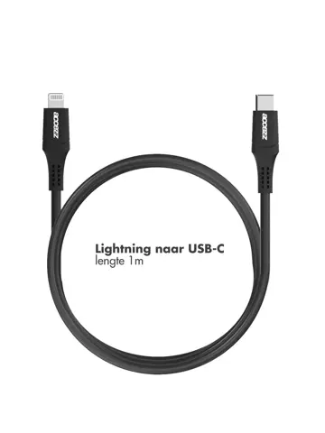 Lightning naar USB-C kabel 1 meter