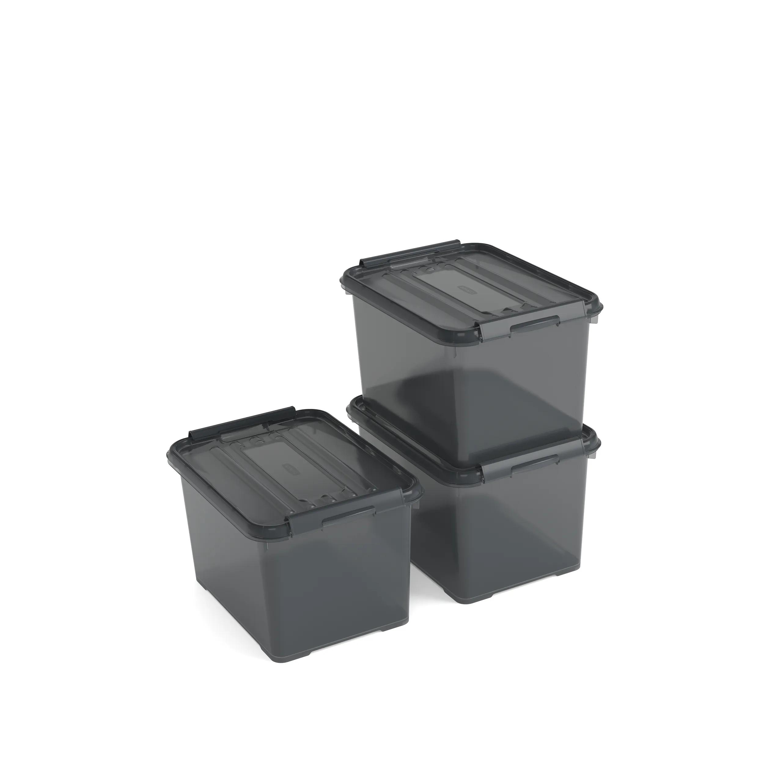 Curver  Handy+ Opbergbox   3 stuks van 20L  Gray