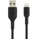Belkin Lightning naar USB kabel Gevlochten