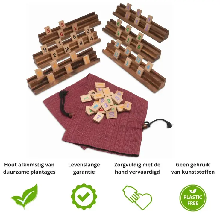 Rummikub voor 6 – Houten Cijferspel