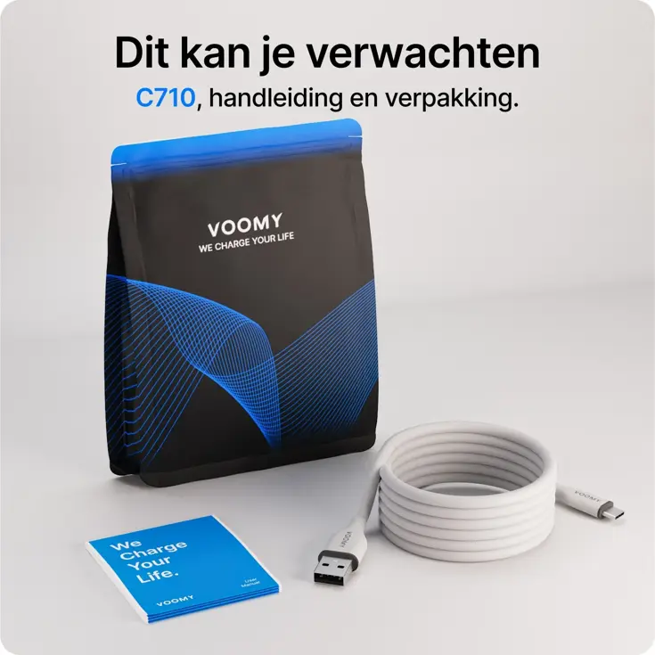 Connect C710 - USB-C naar USB-A Kabel - 12W 1M