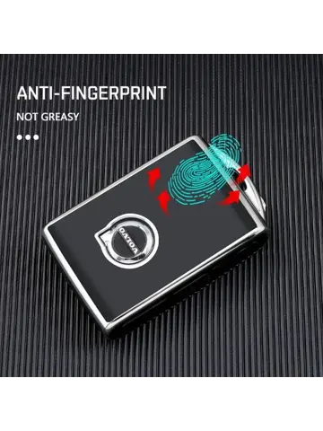 TPU Sleutelhoesje voor Volvo zwart,zilver VOLVO