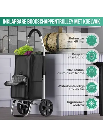 Boodschappentrolley 45L - Koelvak
