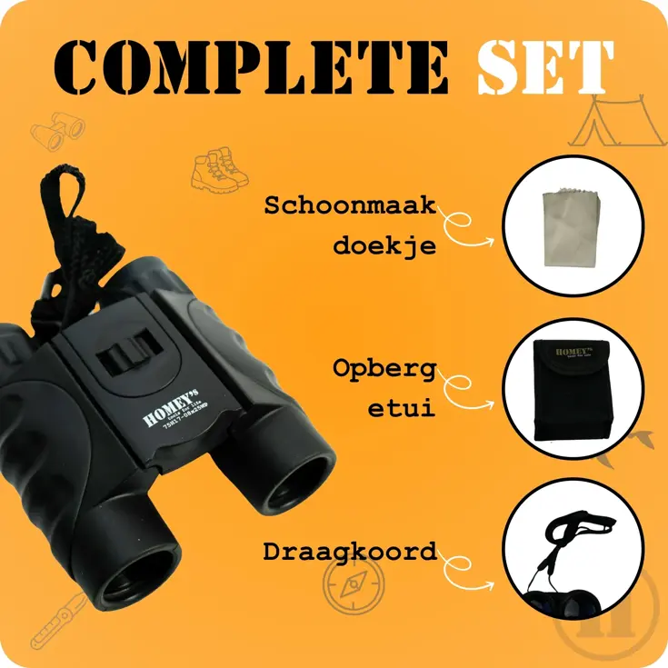 Homey’s Compact Verrekijker – Dakkant – 08x25