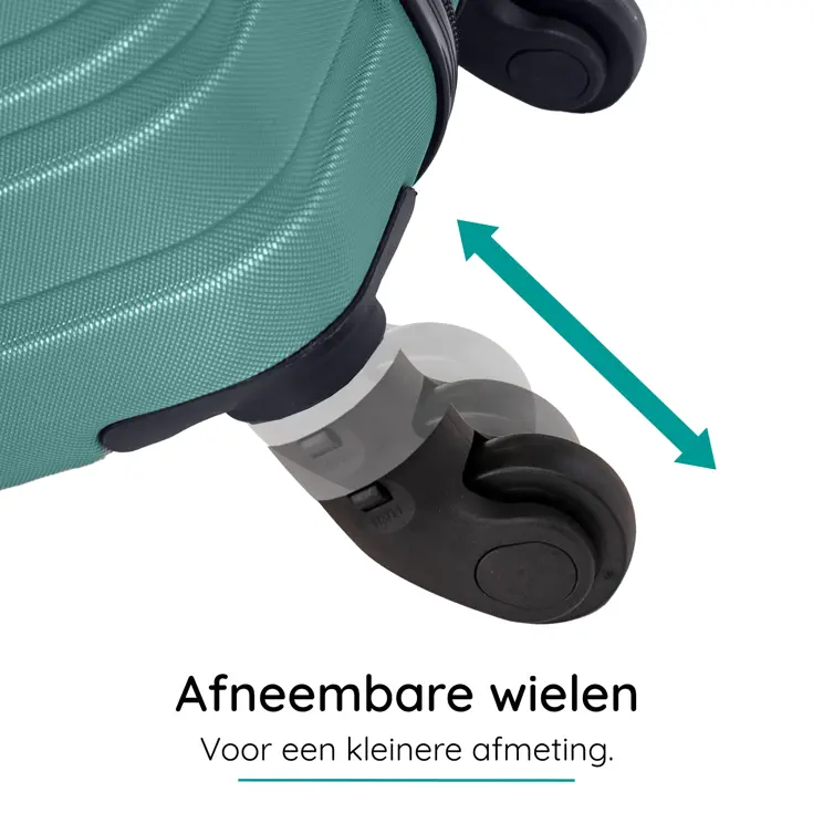 Reiskoffer S ABS 39L met TSA-slot en 360° wielen