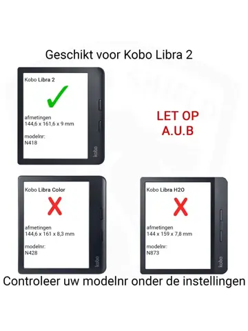 Ereader Hoesje - Origami Case Kobo Libra 2