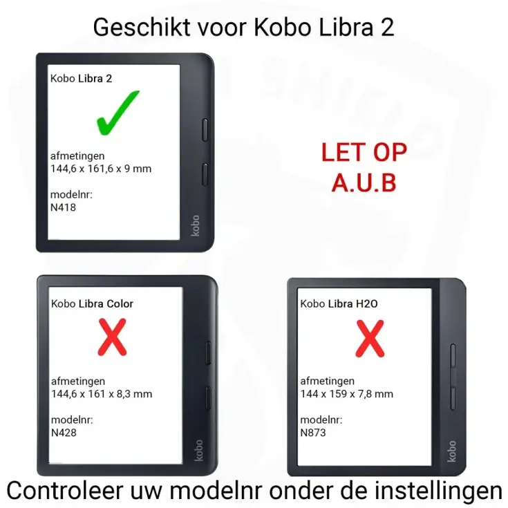 Ereader Hoesje - Luxe strap Case Kobo Libra 2
