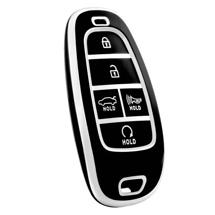 TPU Sleutelhoesje voor Hyundai zwart E5