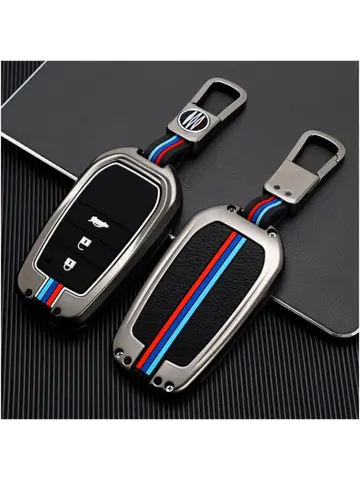 Metalen Sleutelhoesje voor Toyota grijs A3