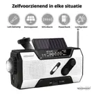 Noodradio® Solar Opwindbaar Met Batterijen